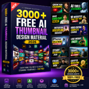 AI Thumbnail Design Material 2026